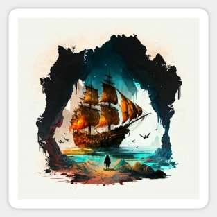 Pirate Ship - the goonies Sticker